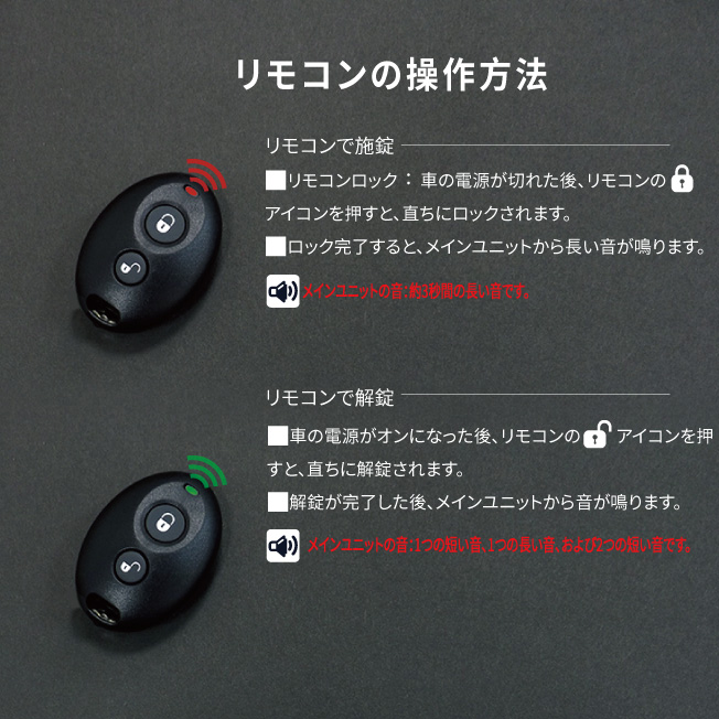 MATIC S インテリジェント電気機械式統合シフト ロックのリモート コントロールの取扱説明書